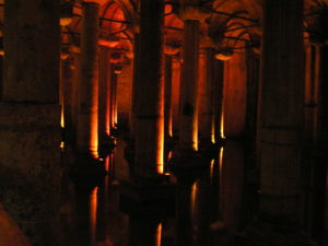 Illuminated Columns, Basilica Cistern Istanbul