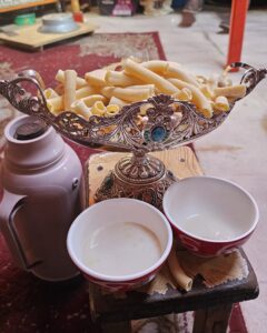 a bowl of tradtional Mongolian fermented mares milk