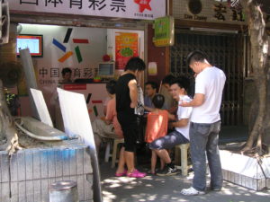 Eating on the street