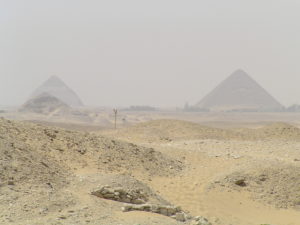 Silhouetted Pyramids