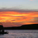 Silhouetted Houseboating