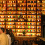 Illuminated Bar in the Plaka, Athens