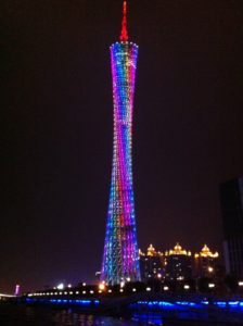 Illuminated Guangzhou TV Tower