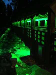 Illuminated Bridge in Whistler