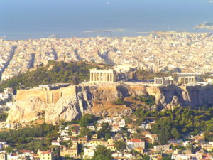 View of Parthenon from Lykabettus Hill