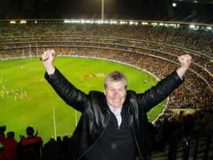 On top of the MCG in Melbourne, Australia