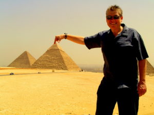 On top of the Pyramids, Giza, Egypt