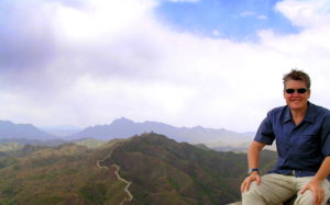 On top of the Great Wall of China