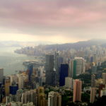 On top of Victoria Peak, Hong Kong