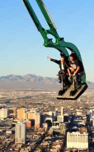 On top of Las Vegas on the Insanity ride