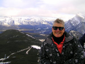 On top of Mt Norquay, Canada