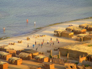 On top of the hill behind the Nuweiba beach camp on the Red Sea, Egypt