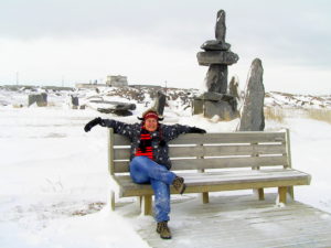 The sitting Inukshuk