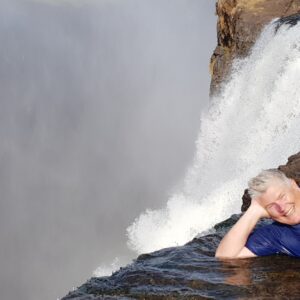 Striking a pose at Devils Pool