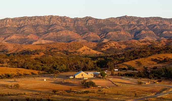 Arkaba Station nestled in the beautiful Flinders Island