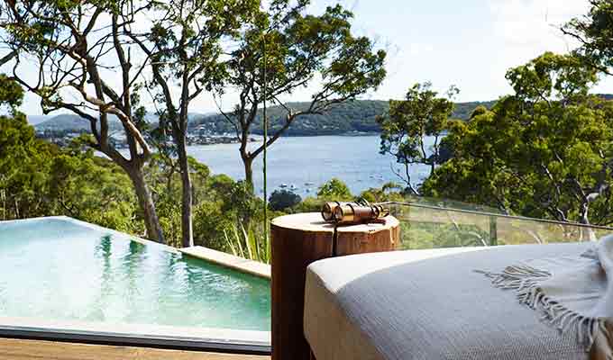 Infinity pool at pretty Beach House