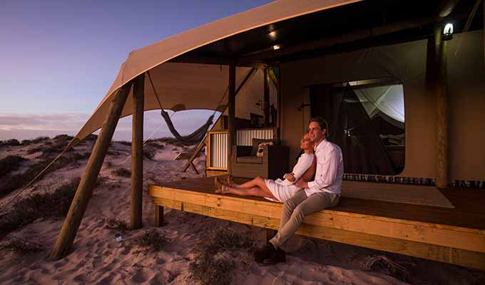 Glamping on Western Australia's beautiful coast at Sal Salis 