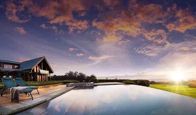 Infinity pool at Spicers Lodge